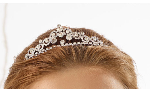 Tiara in Silver Plated D13