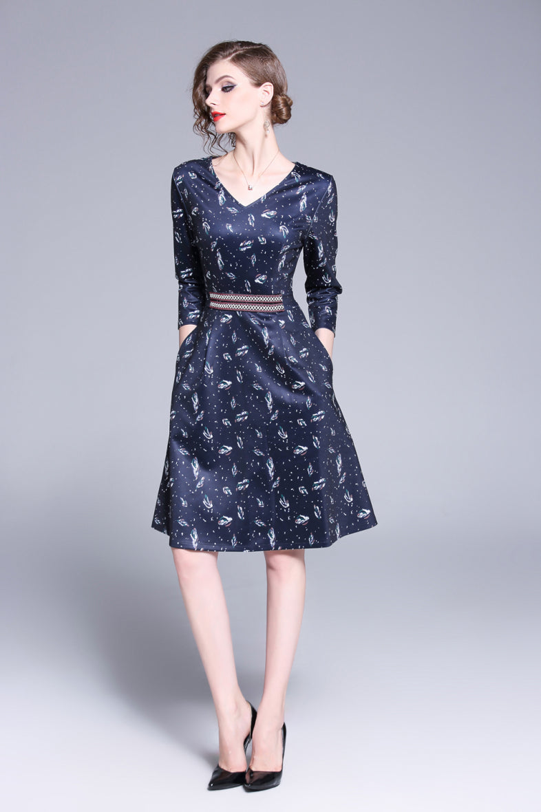 Navy blue dress