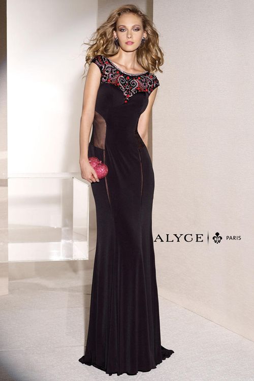 Alyce Paris Black evening dress Aphrodite Malta Alyce Paris Black evening dress Aphrodite Malta
