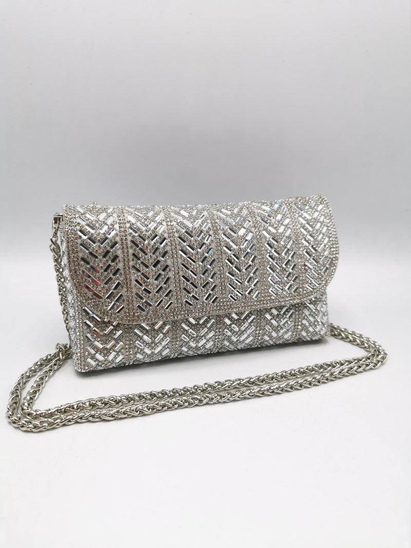Mini rhinestone clutch