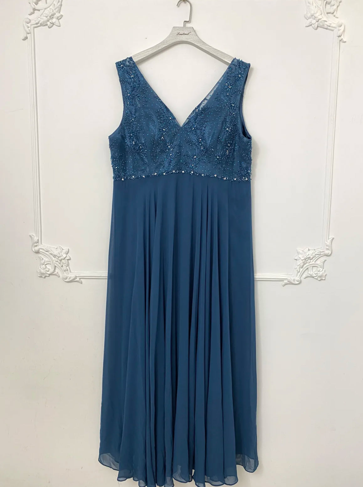 Teal Maxi Evening Dress, Extra Large