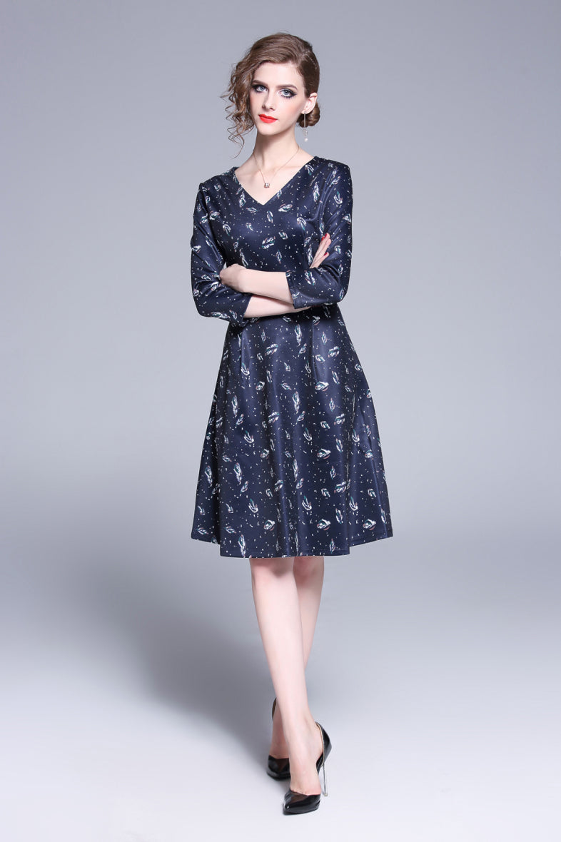 Navy blue dress