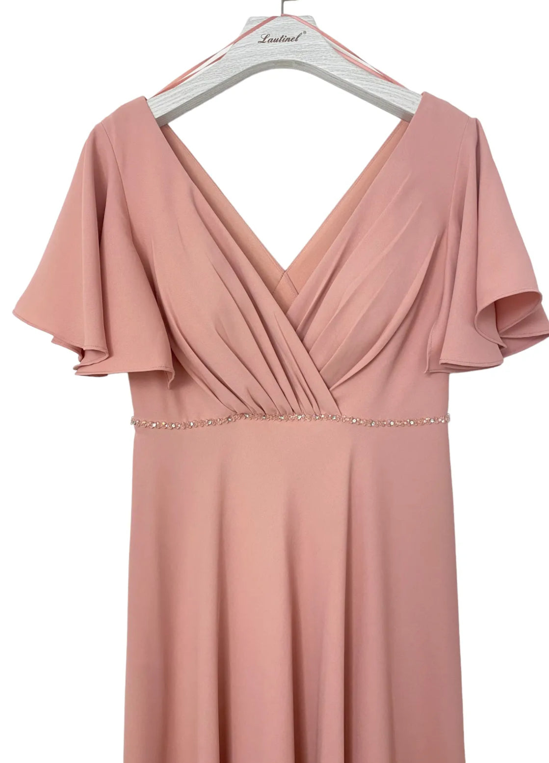 Long Empire cut, with 3/4 sleeve dress