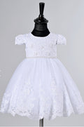 Baptism Girls White Dress