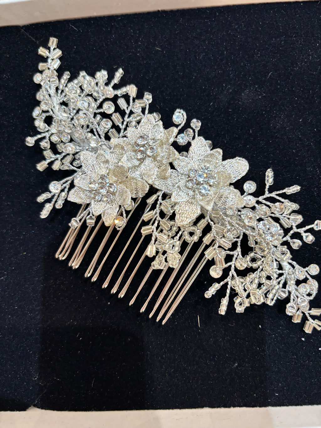 Silver Hair Comb