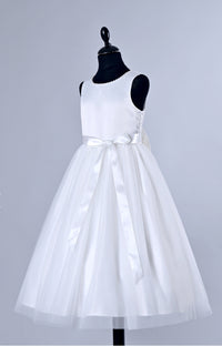 Satin and tulle dress