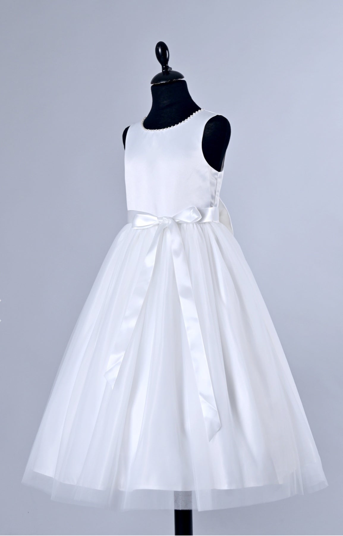 Satin and tulle dress