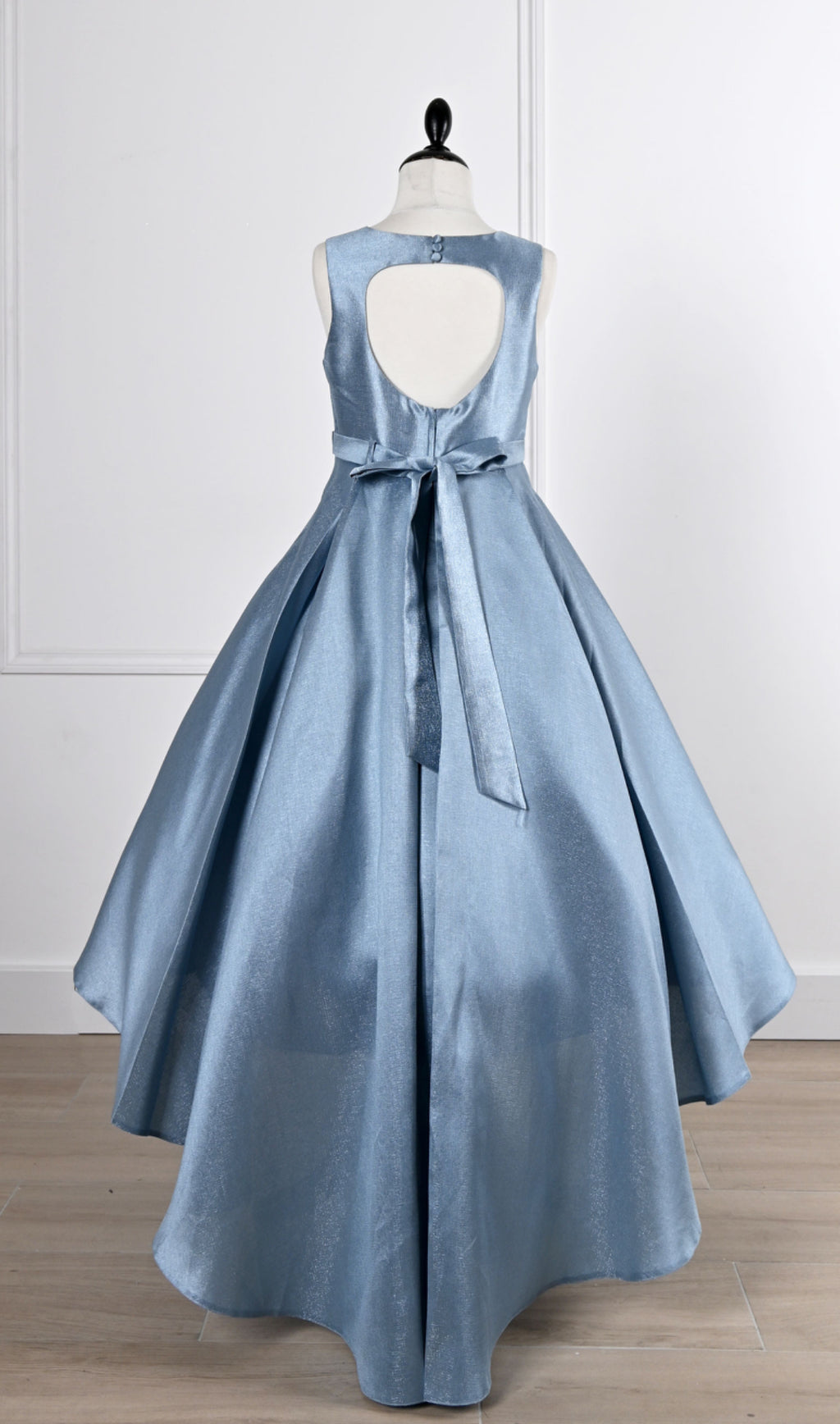 Cornflower blue flower girl dress