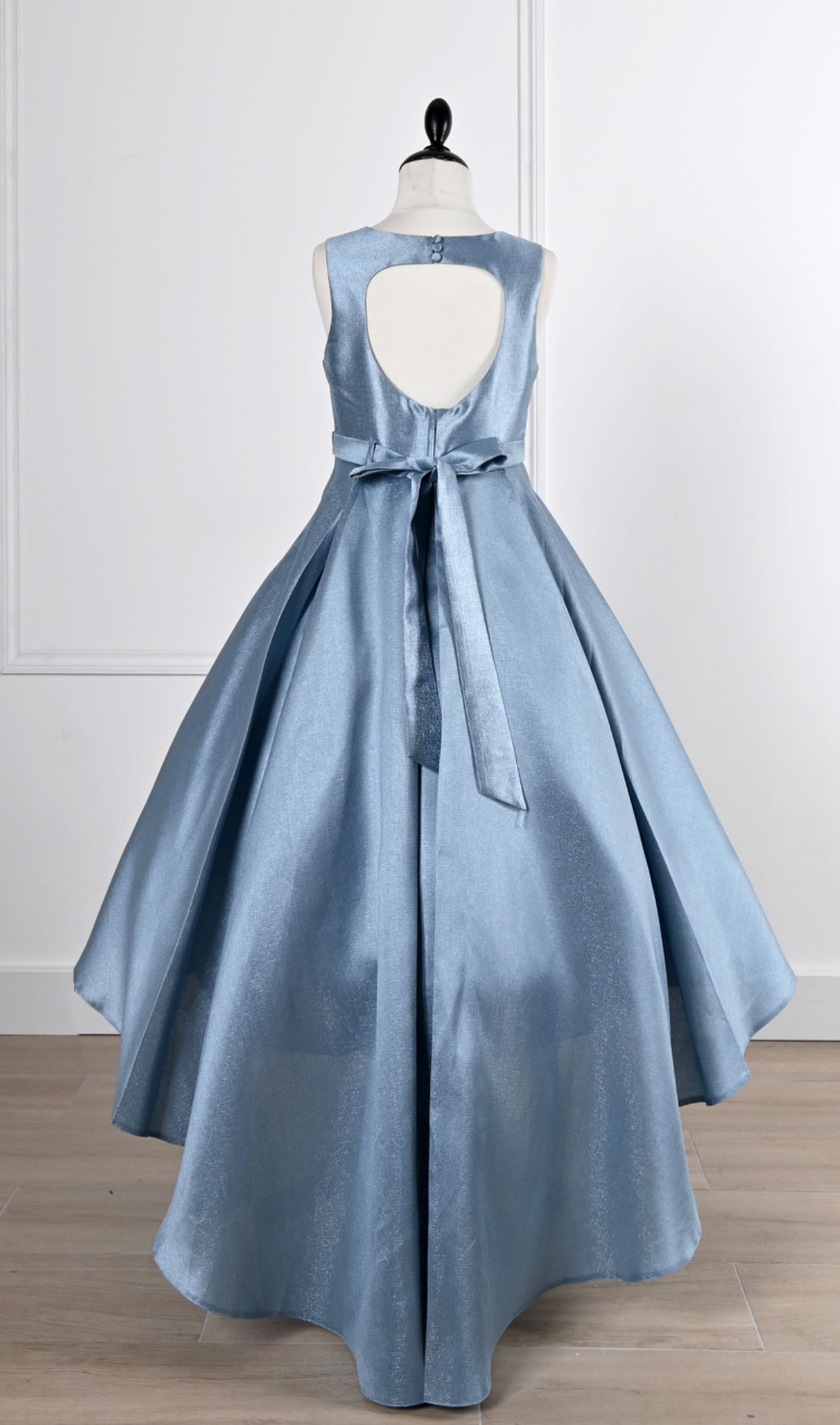 Cornflower blue flower girl dress