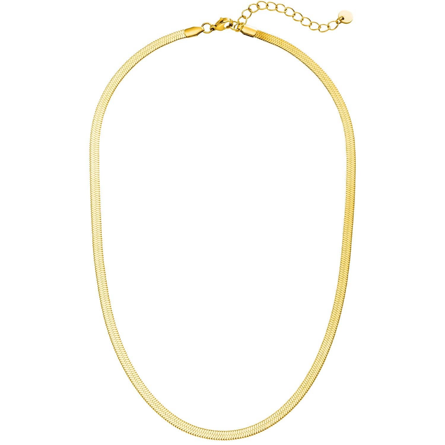 Snake skin | 18k gold plated chain