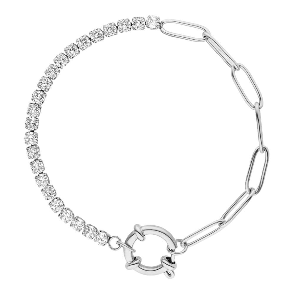 Tennis Chain Bracelet | 18K Gold Plated
