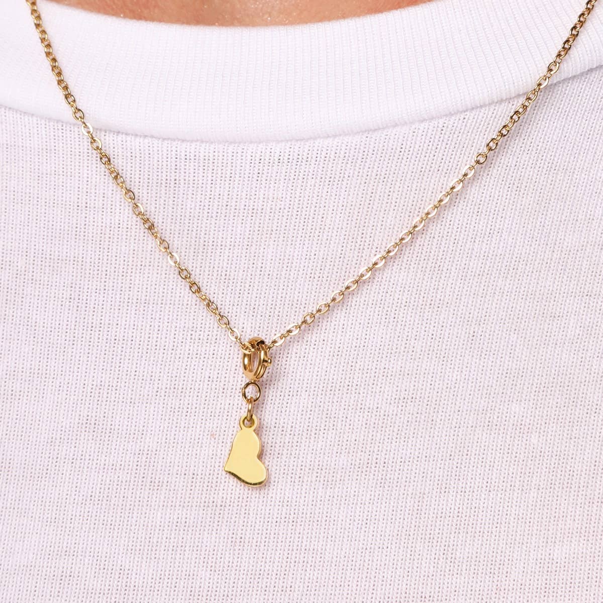 Hearty Charm | 18K gold-plated