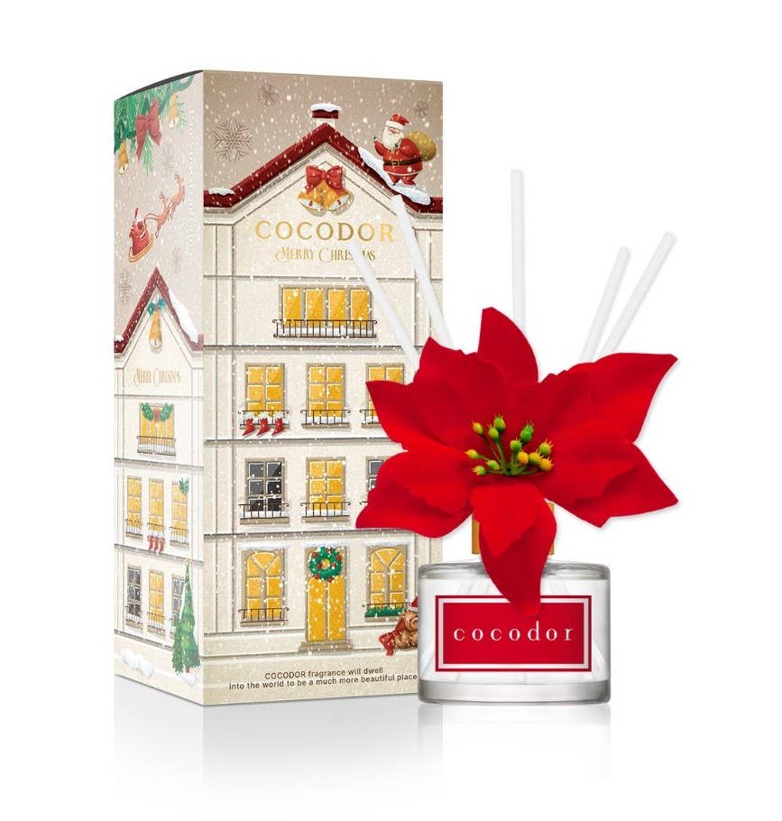 Cocodor Poinsettia Diffuser 200ml in Joyful Season