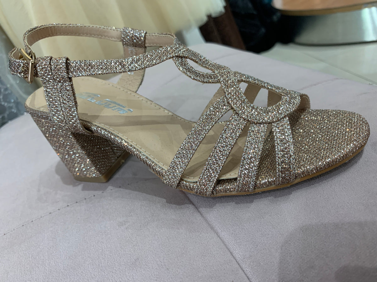 Rose Gold 7cm Block hill Sandel