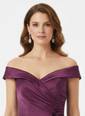 Off the shoulder Satin dress