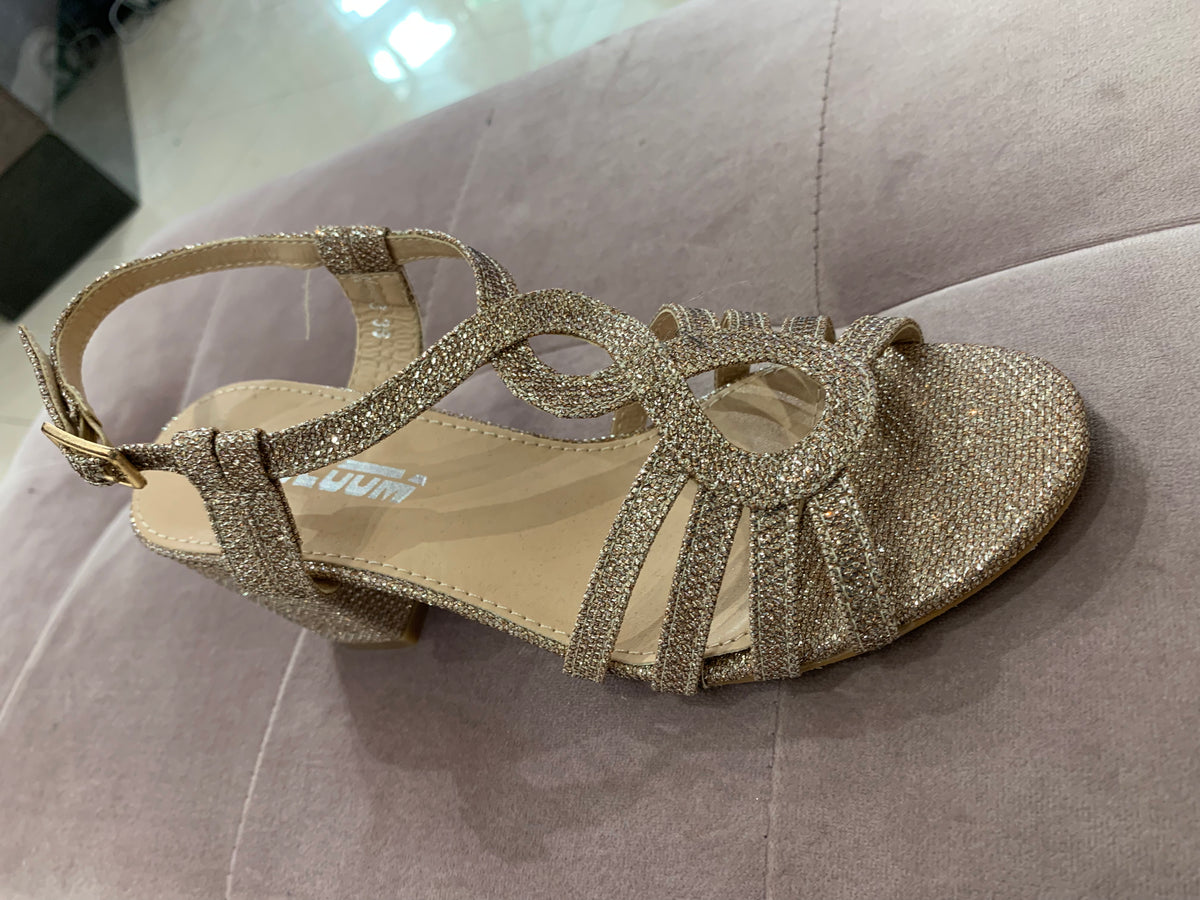 Rose Gold 7cm Block hill Sandel