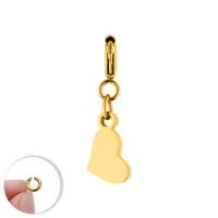 Hearty Charm | 18K gold-plated