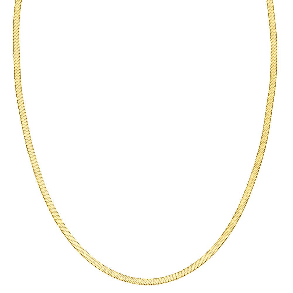 Snake skin | 18k gold plated chain