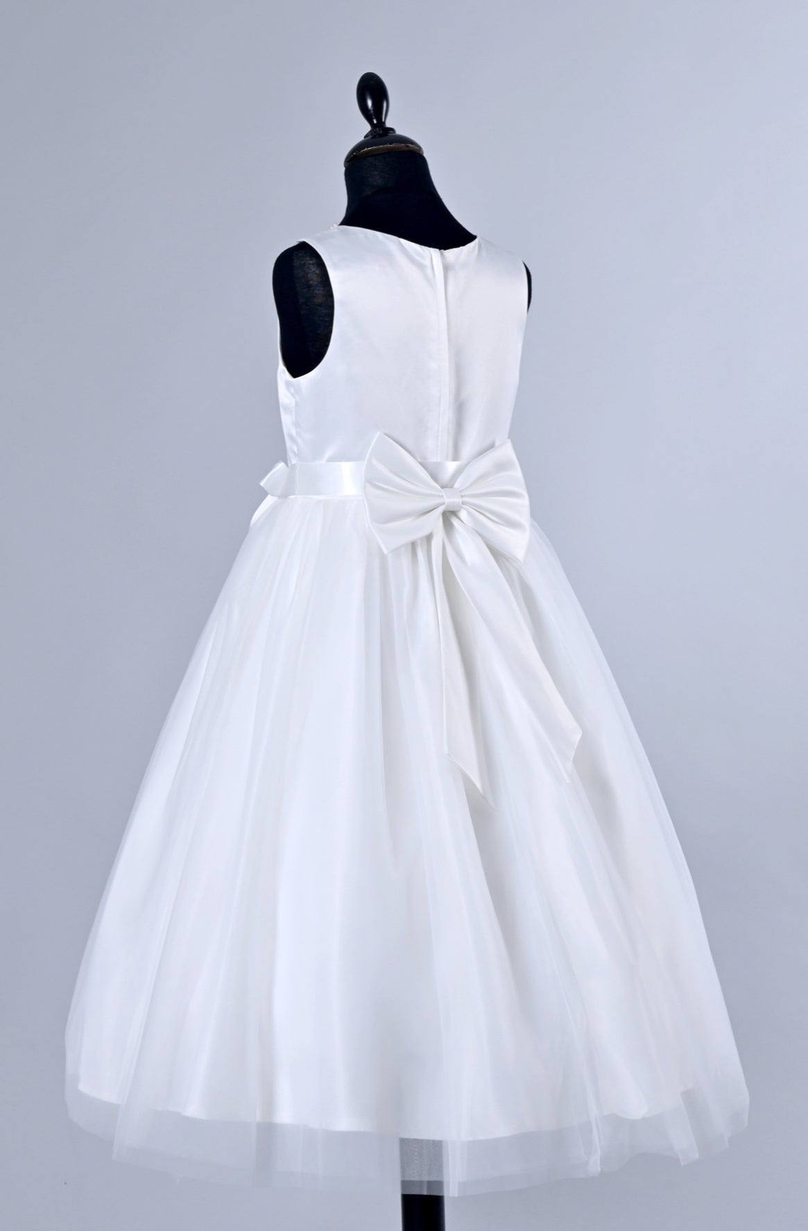 Satin and tulle dress