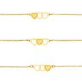 3 Sisters Set | Bracelets 18k Gold Plated