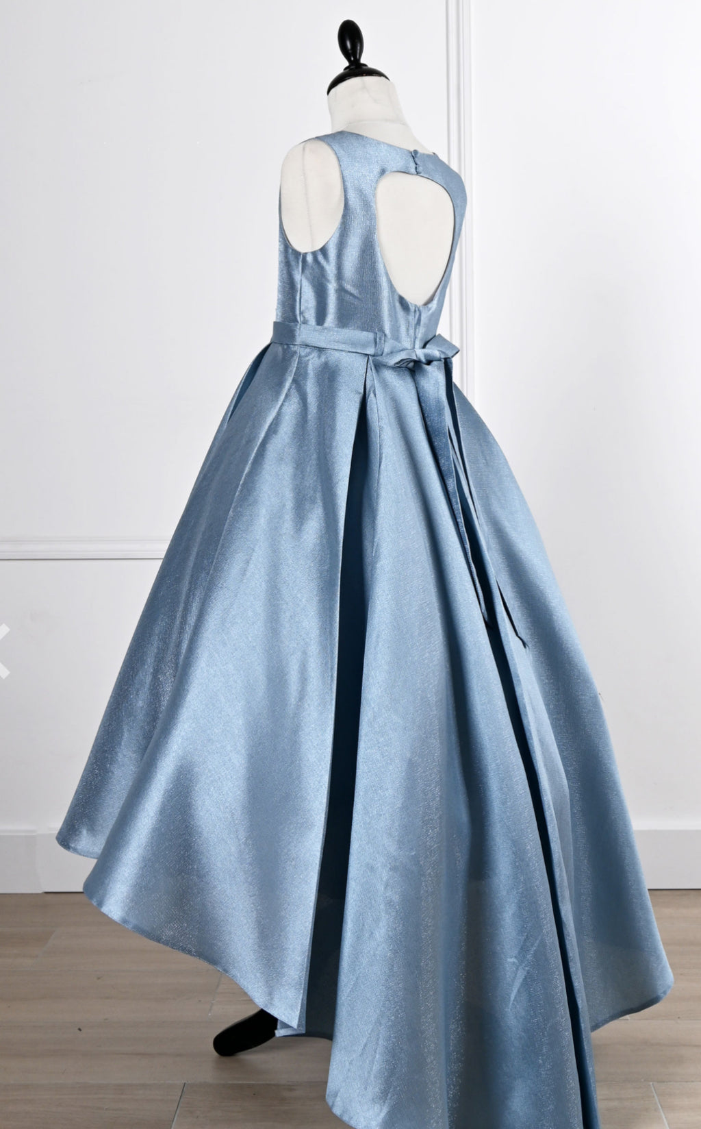 Cornflower blue flower girl dress