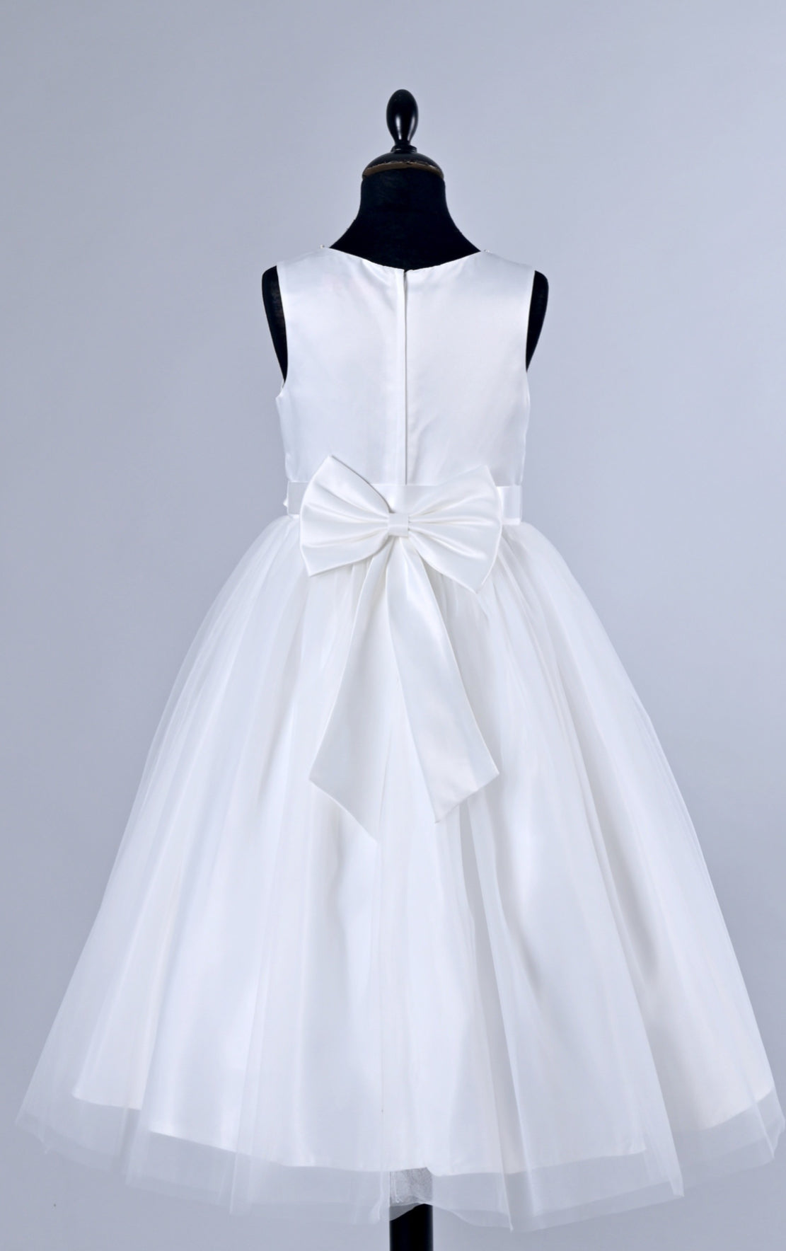 Satin and tulle dress