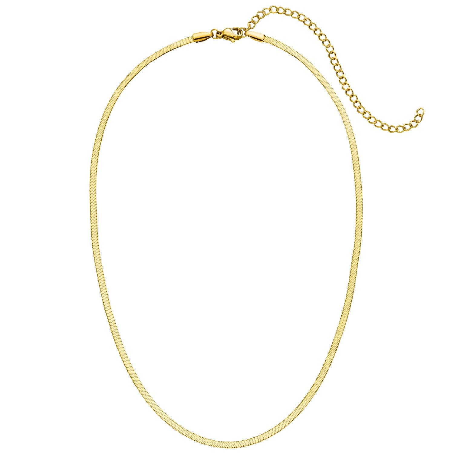 Snake skin | 18k gold plated chain