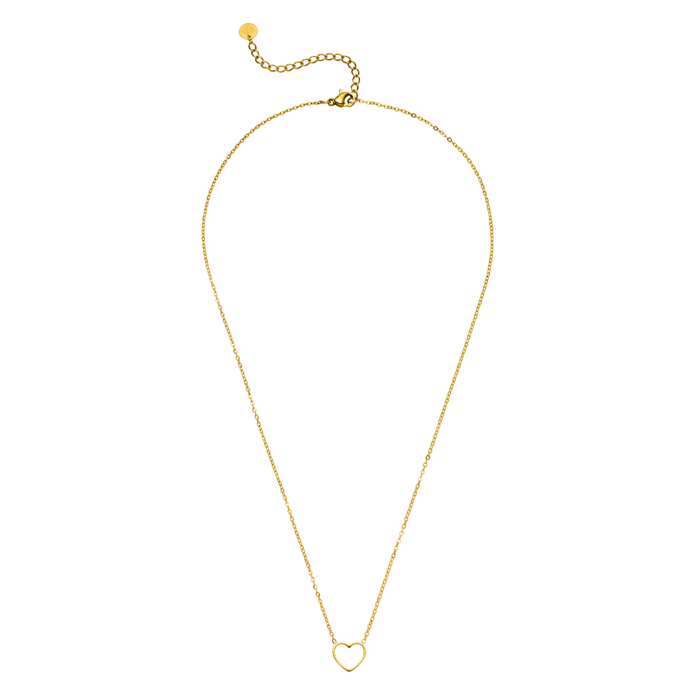 Fine Heart Necklace | 18K Gold Plated