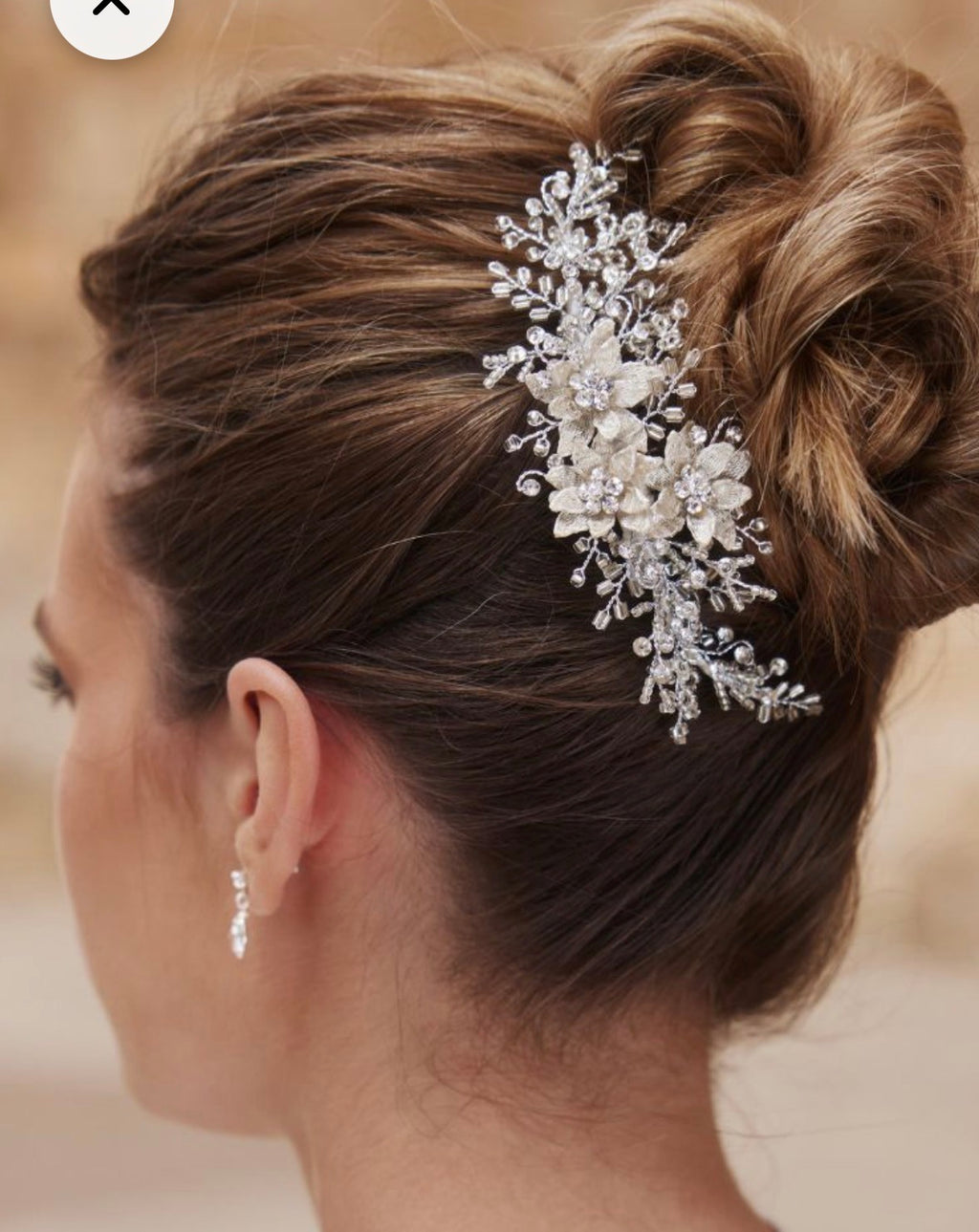 Silver Hair Comb