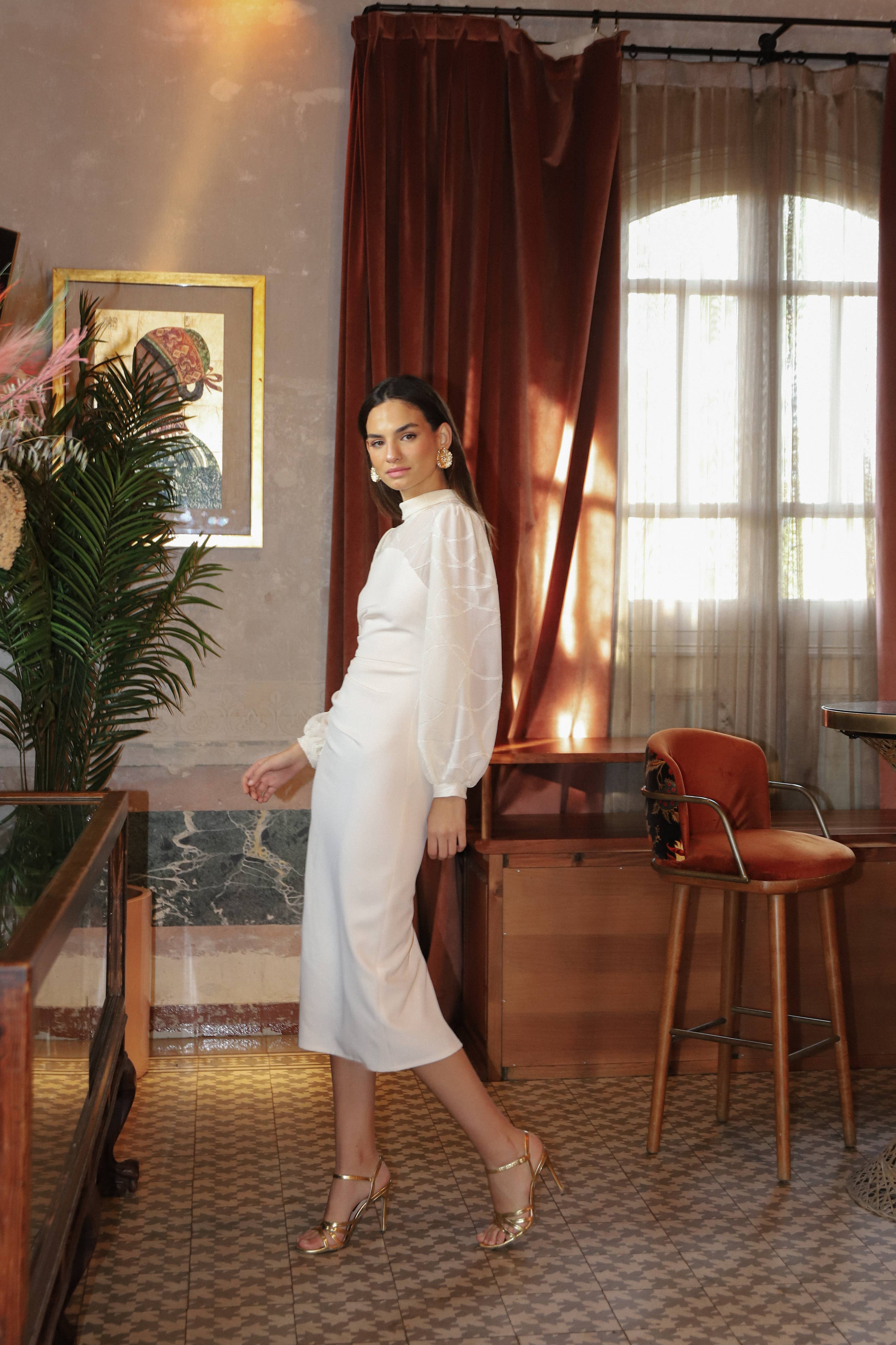 Eleanor Dress in Raw Chiffon - Winter 2025