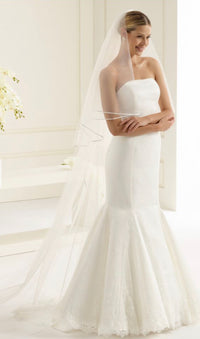 300cm/90cm Ivory Satin Edge