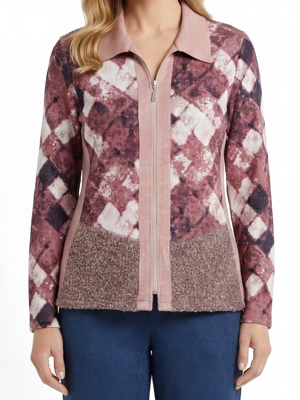 395370N JACKET WITH ZIPPER COMBINED WITH BAGUILLA