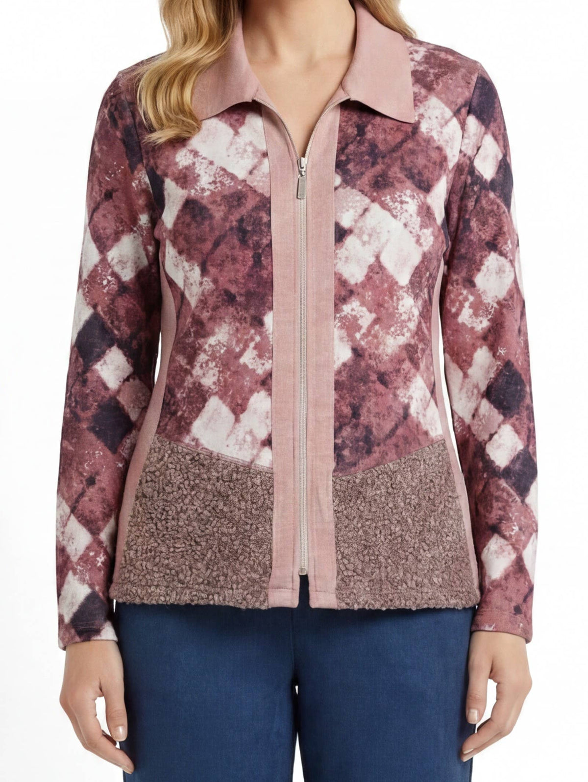395370N JACKET WITH ZIPPER COMBINED WITH BAGUILLA