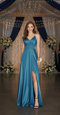 Jamila, A-line satin dress
