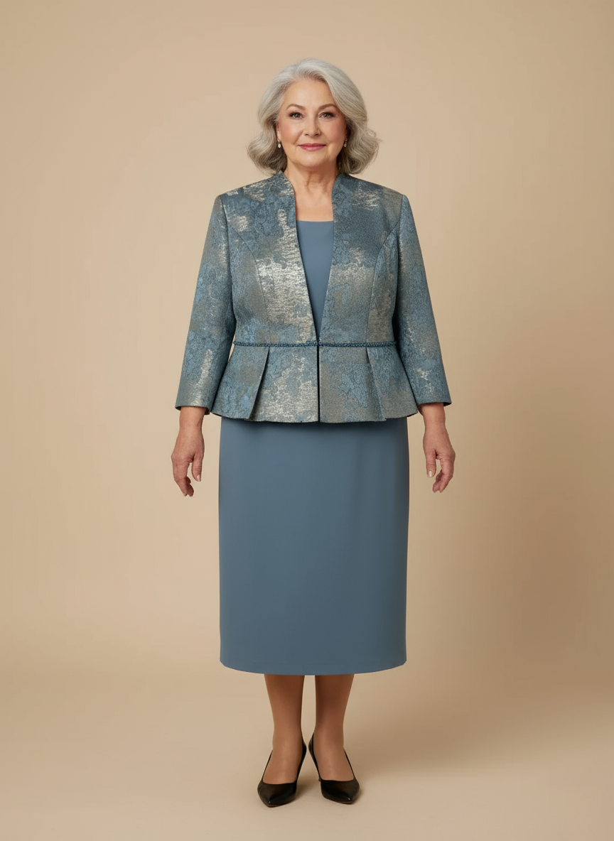 Two piece Blazer and dress Set