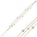 925 Sterling silver 3 rows bracelet