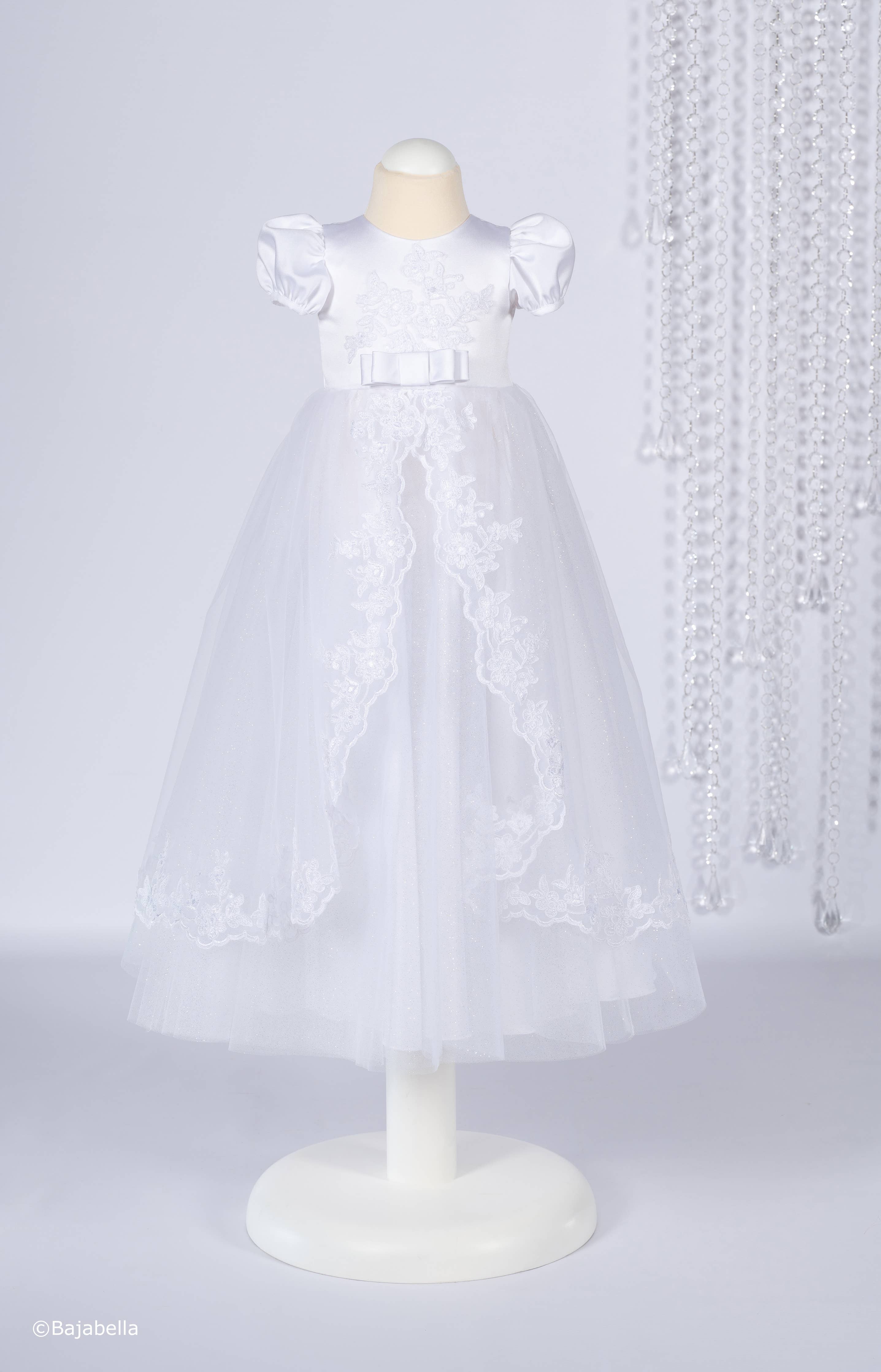Christening, Baptism White Dress, Baby Girl Gown