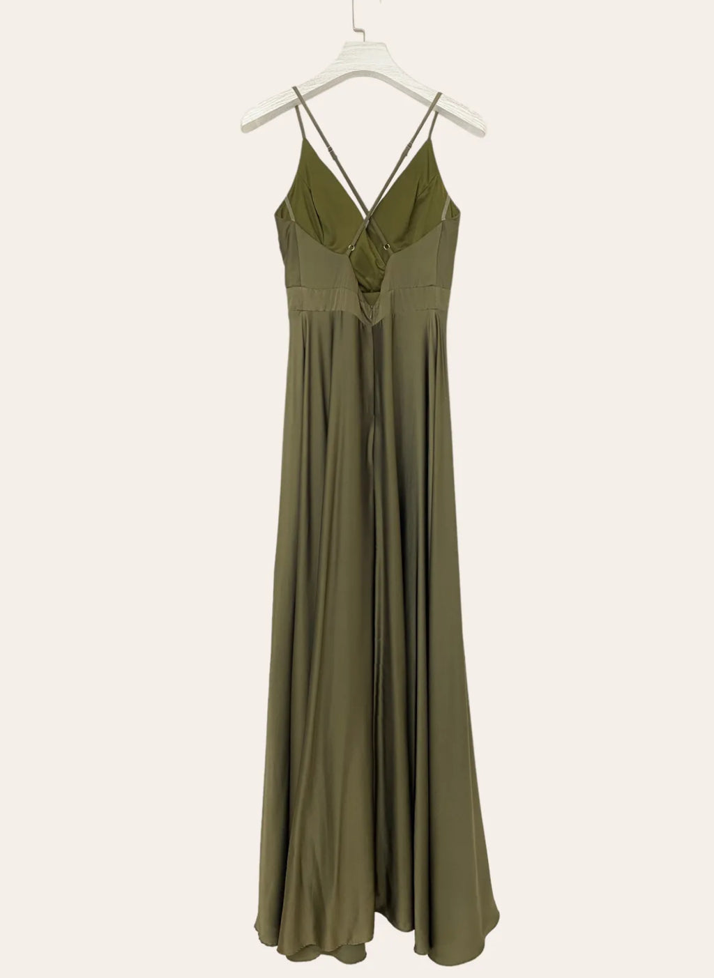 Silky Satin Spaghetti straps Evening dress