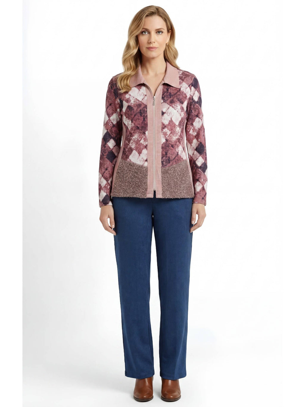 395370N JACKET WITH ZIPPER COMBINED WITH BAGUILLA