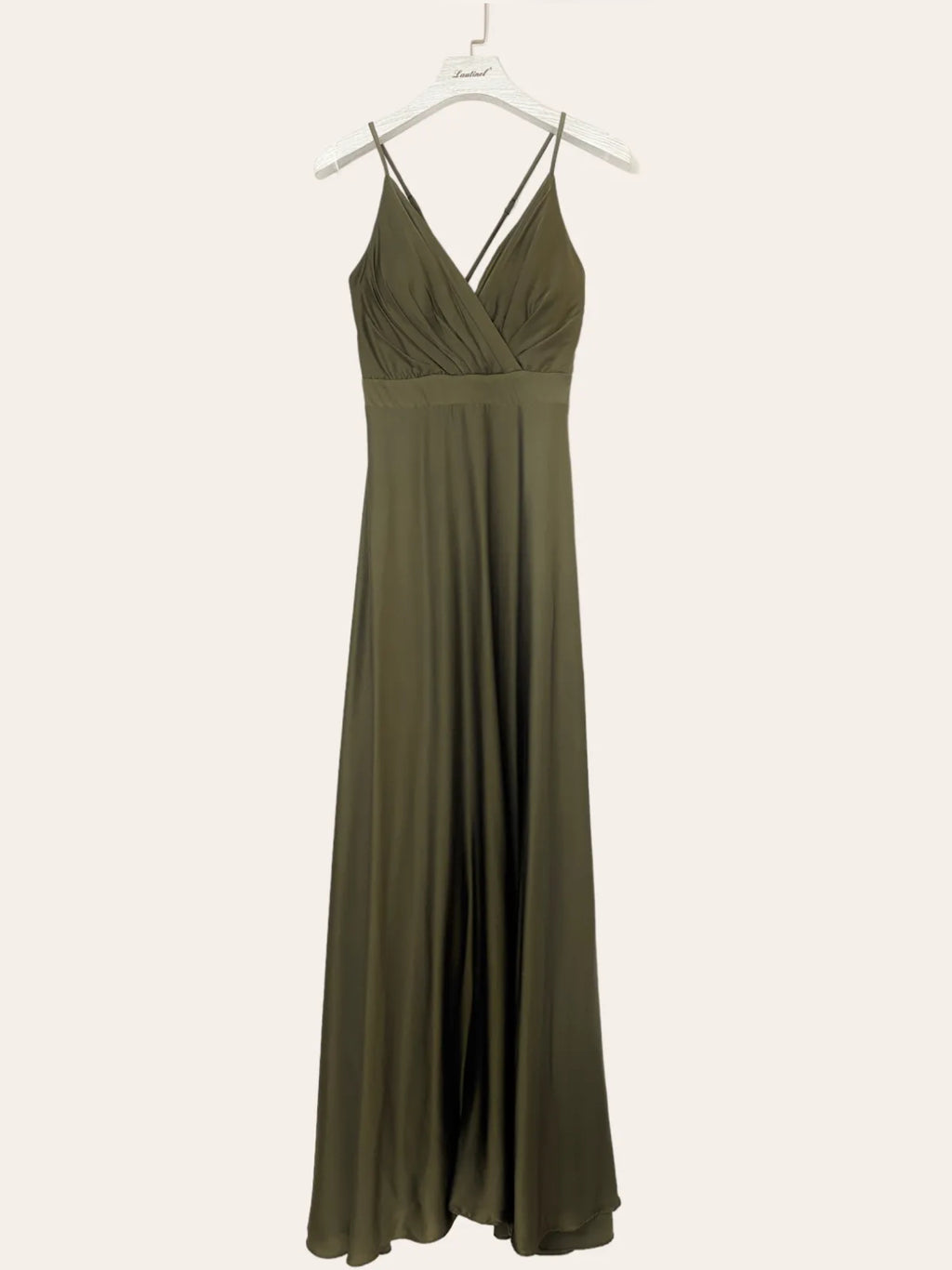 Silky Satin Spaghetti straps Evening dress