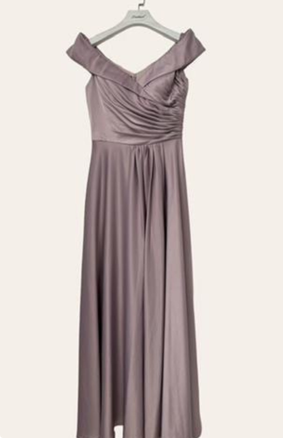 Off the shoulder Satin dress