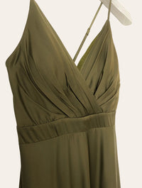 Silky Satin Spaghetti straps Evening dress