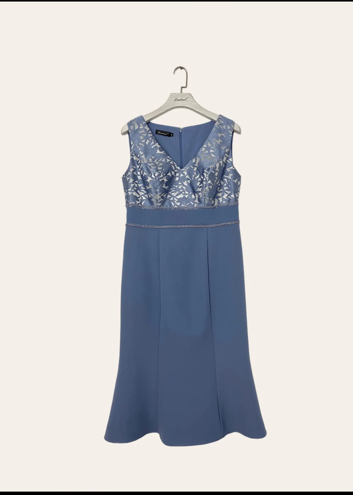 Two piece Jacquard blazer and mid-length dress set