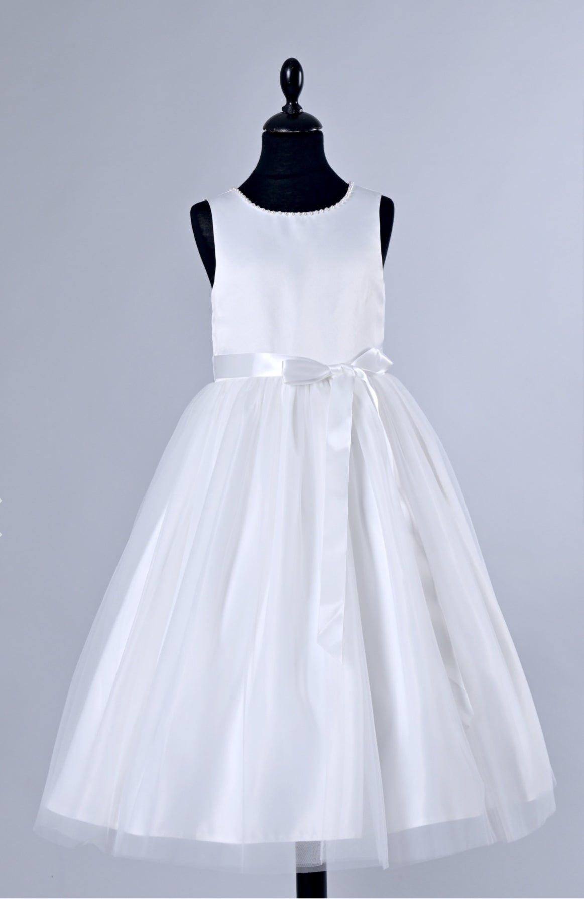 Satin and tulle dress