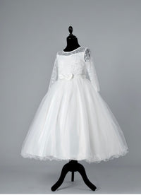 Long Sleeve flower girl dress