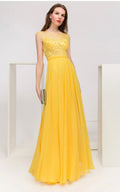 Shanna Yellow evening dress
