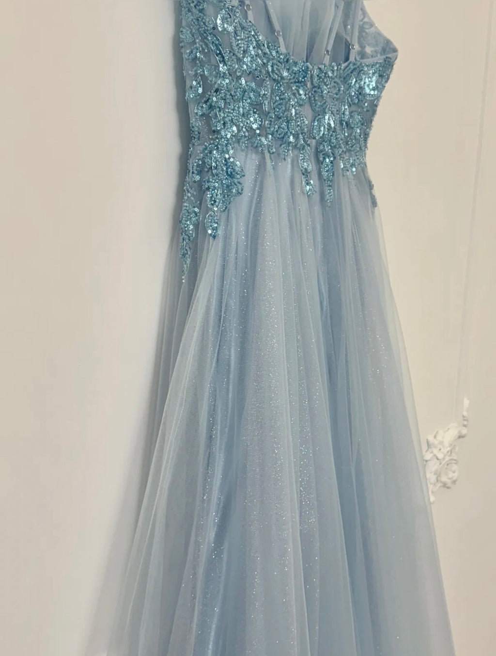 Sky blue tulle fairy tale dress