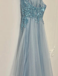 Sky blue tulle fairy tale dress