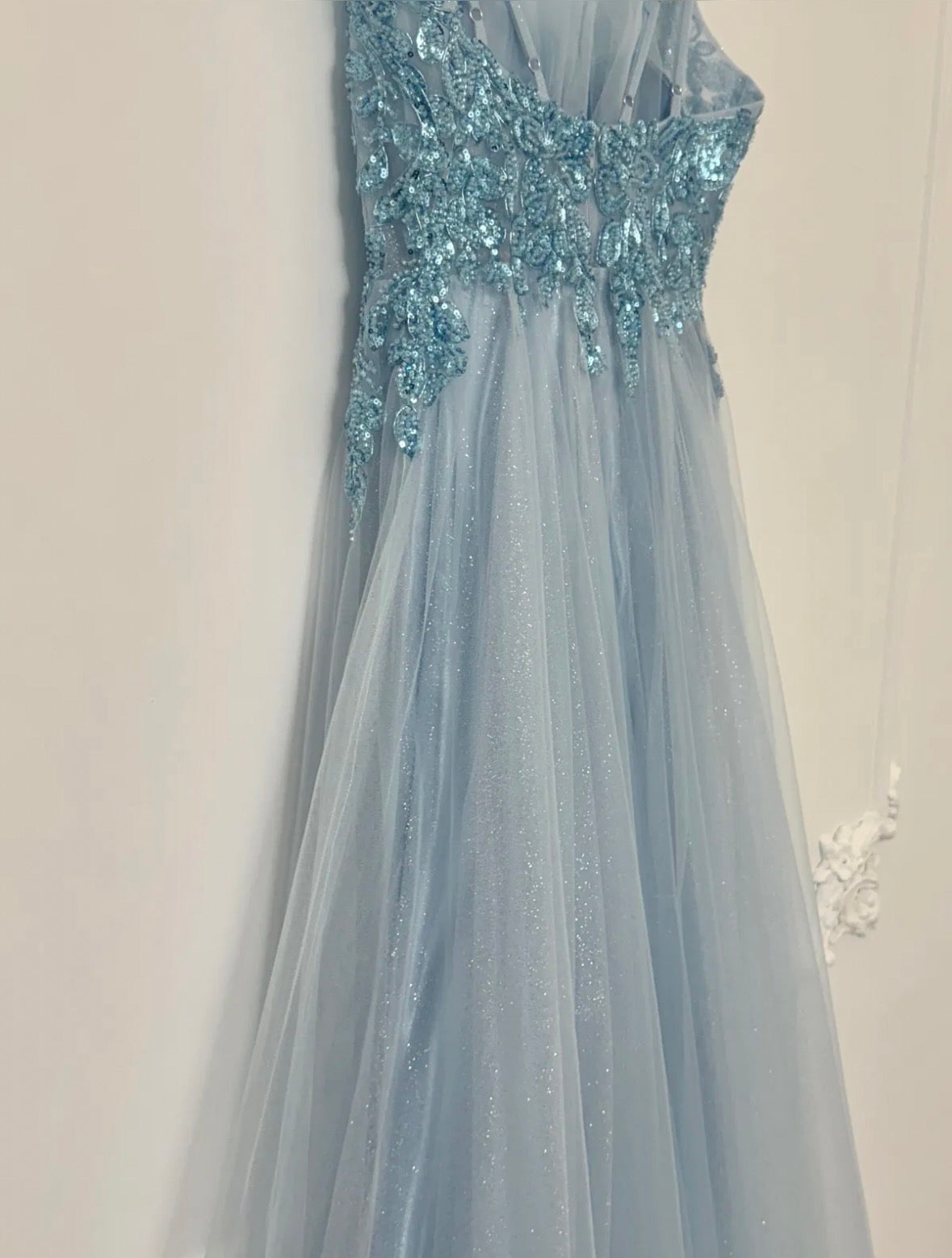 Sky blue tulle fairy tale dress