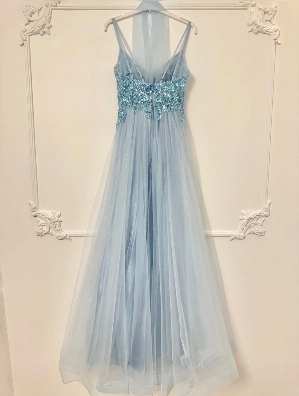 Sky blue tulle fairy tale dress